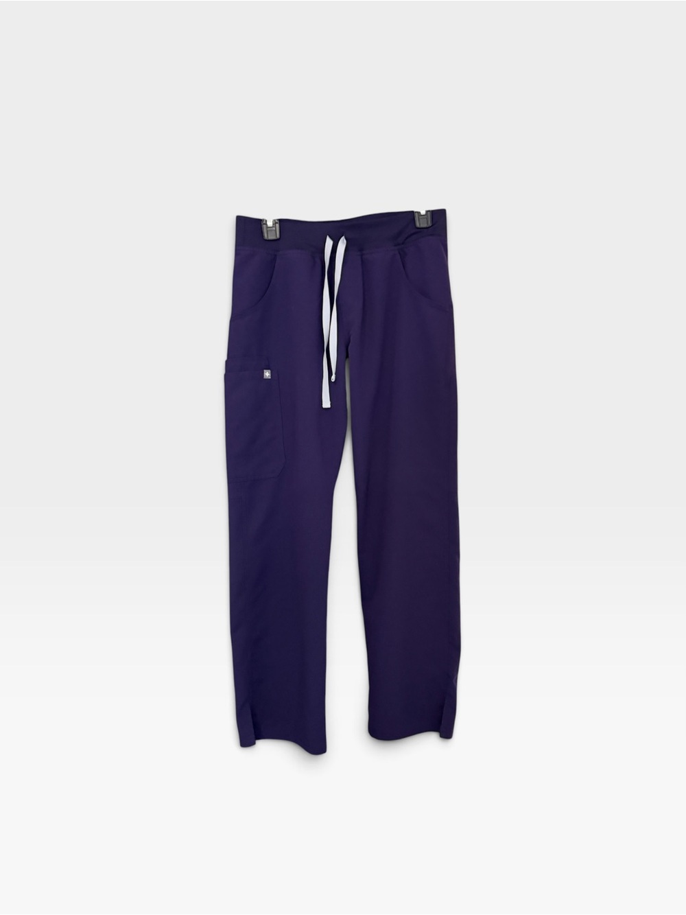 Figs Purple Jam Kade Drawstring Small Petite Like New